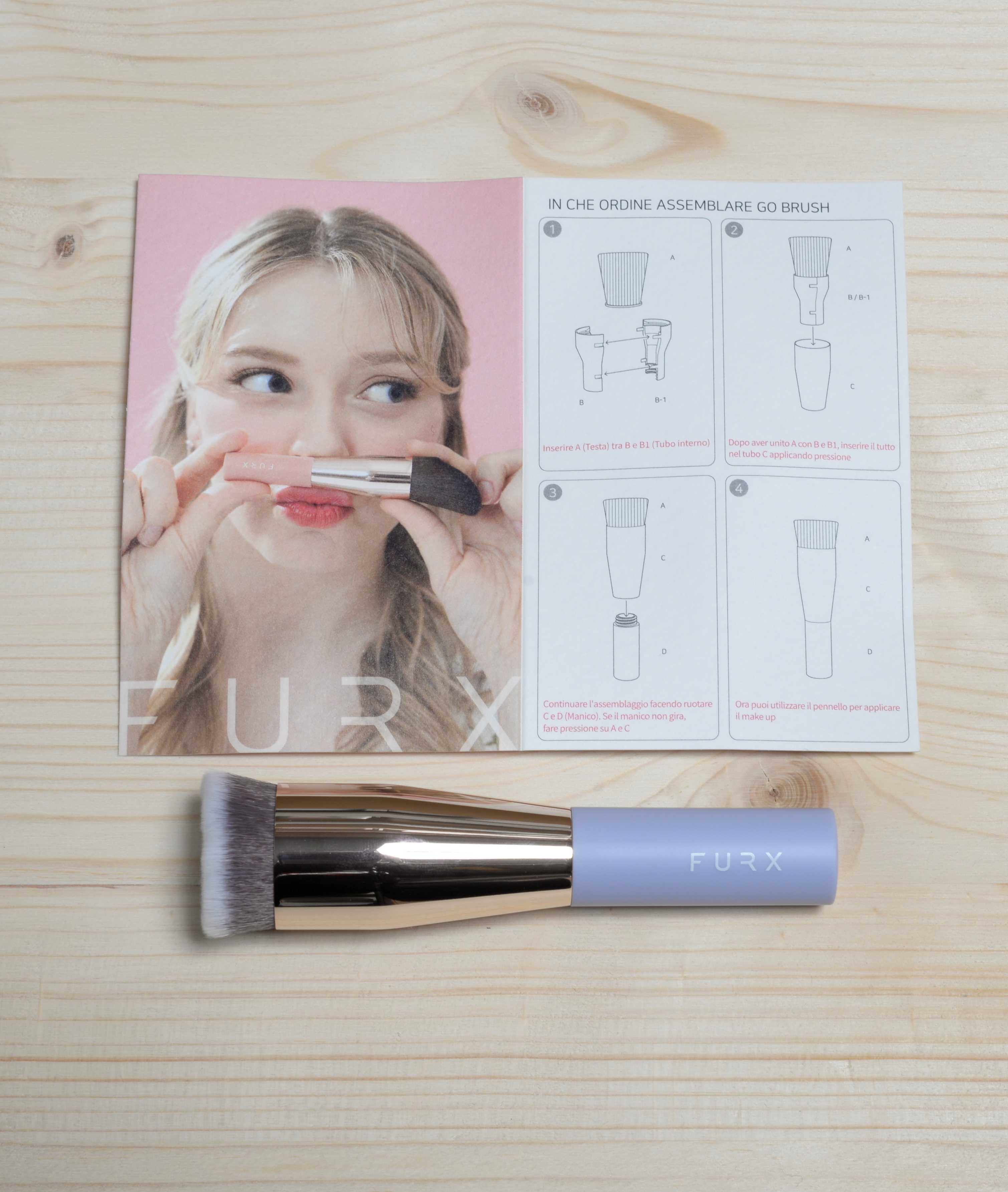 GO BRUSH Lilla Sensation Flat Embo